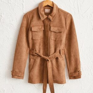 Manteau 3/4 en daim